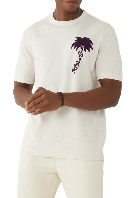 Palm Tree Cotton-Blend T-Shirt